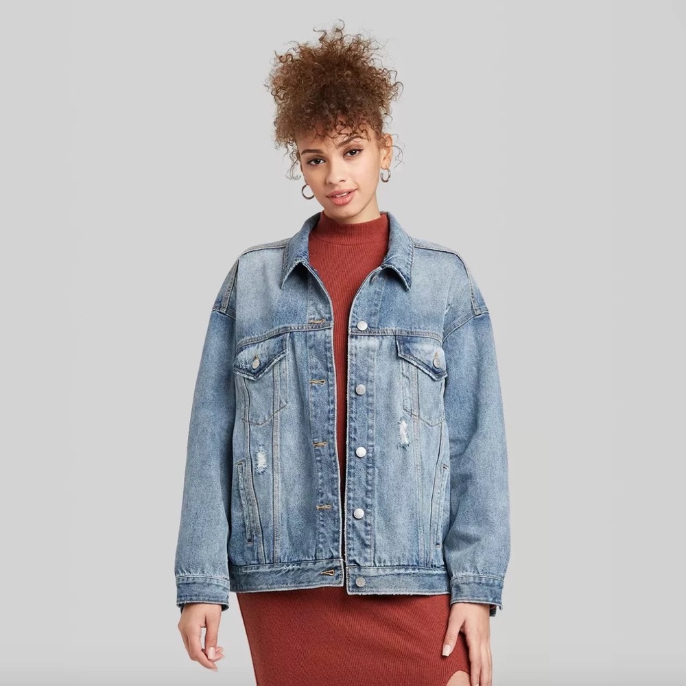 Target Wild Fable Oversized Denim Trucker Jacket